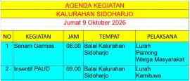 AGENDA 9 OKTOBER 2026